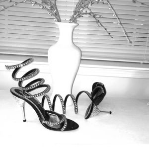 Formal Rhinestone Ankle Wrap Shoes